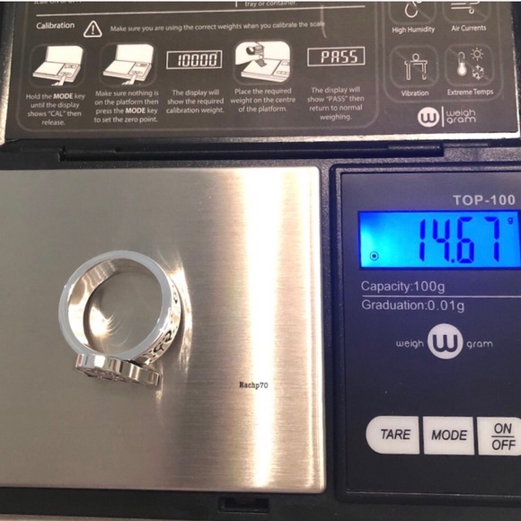 New Authentic Gucci Ghost Sterling Silver Ring - Picture 6 of 10